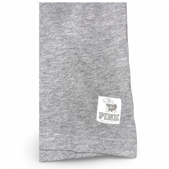 University of Kansas Jayhawks Gameday Tee by 5th & Ocean / PINK: XS: Rock Chalk - Picture 3 of 5